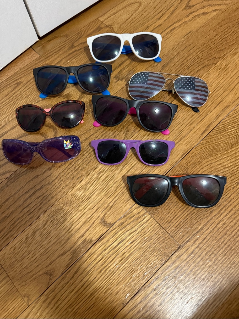 Mixed Kids Sunglasses Lot - White, Black, Purple, Blue